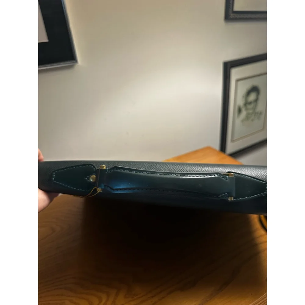 Louis Vuitton Dark Green Taiga Leather Briefcase